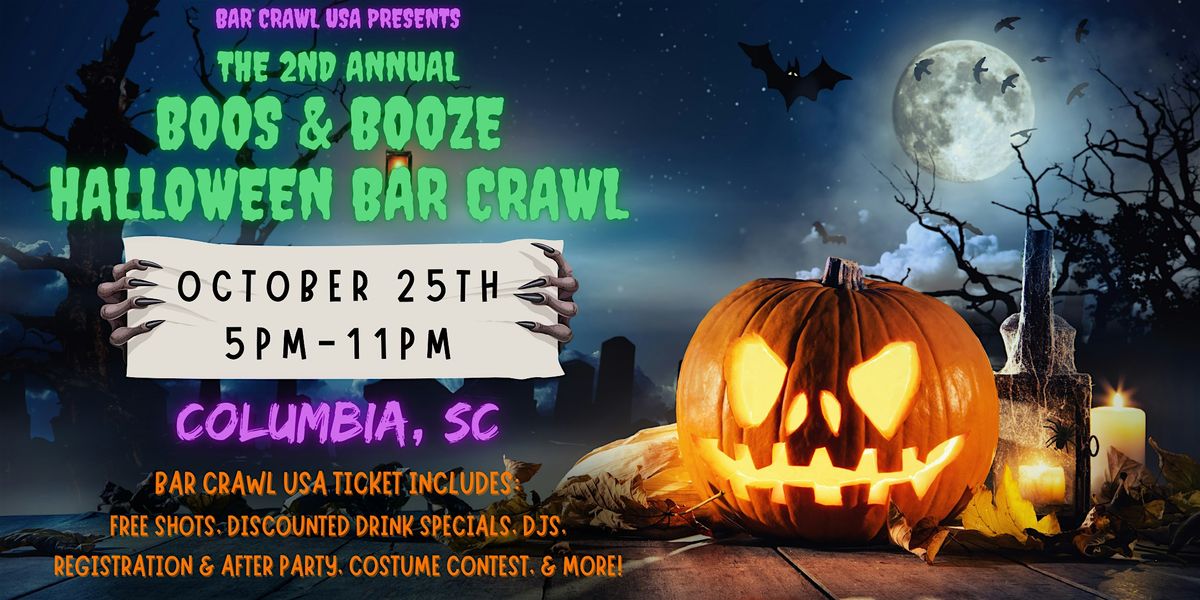 Columbia Boos & Booze Halloween Bar Crawl: 2nd Annual