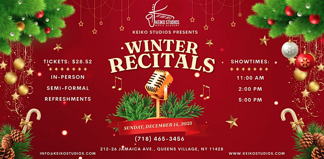 Winter Recitals 2025