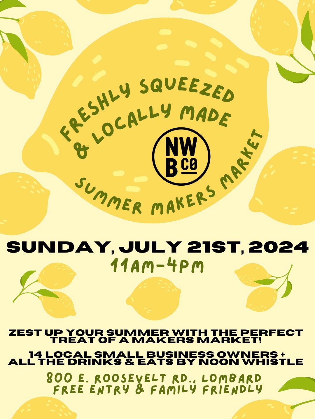 Freshly Squeezed & Locally Made \ud83c\udf4b: Summer Makers Market