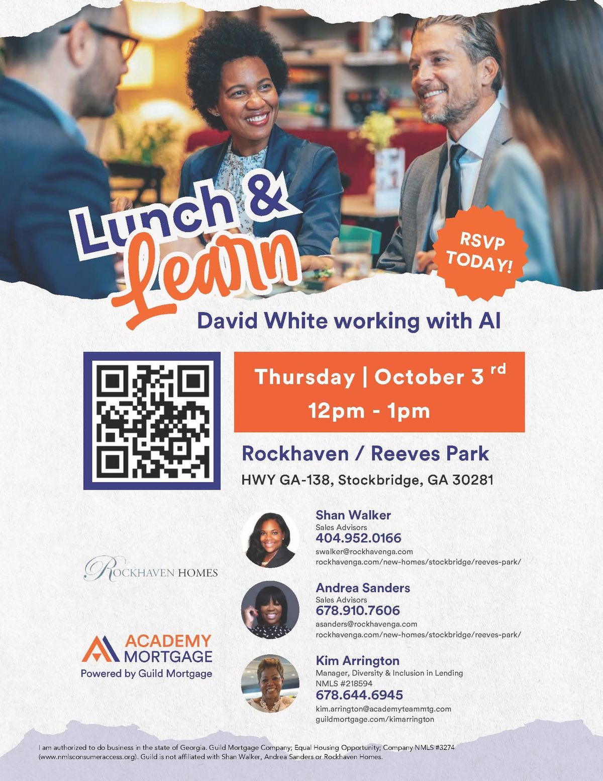 Lunch and Learn: David White Working With AI - Reeves Park