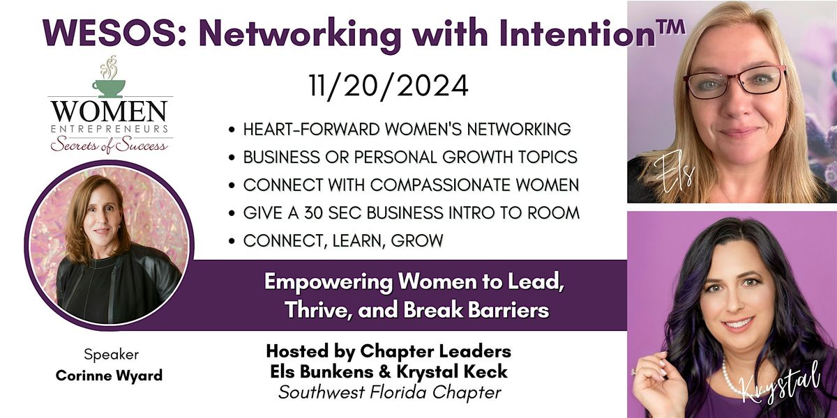 WESOS SW Florida:  Empowering Women to Lead, Thrive, and Break Barriers