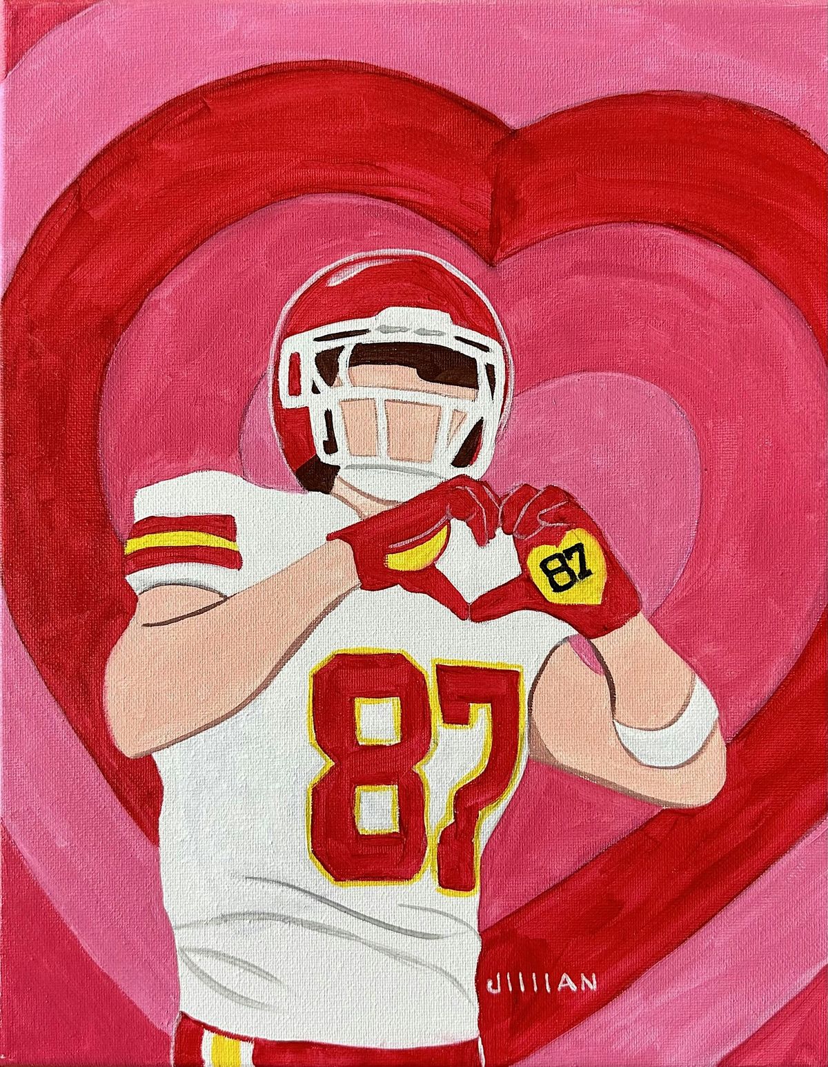 Kelce Heart Paint Party