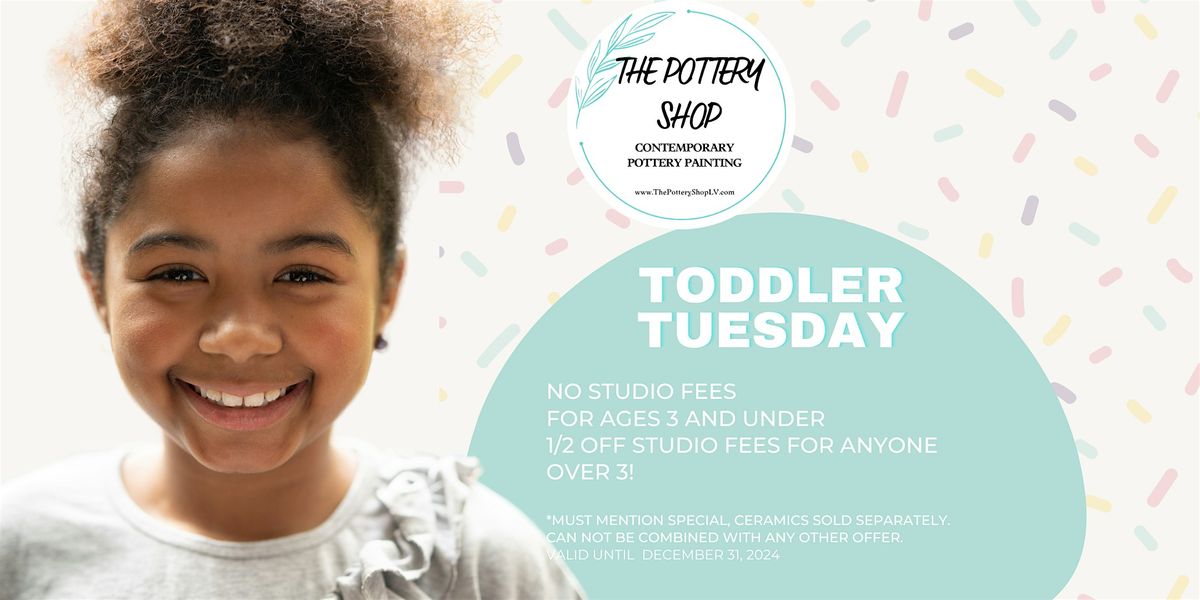 Toddler Tuesday at The Pottery Shop