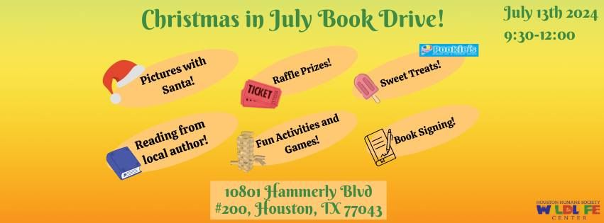 Christmas in July Book Drive