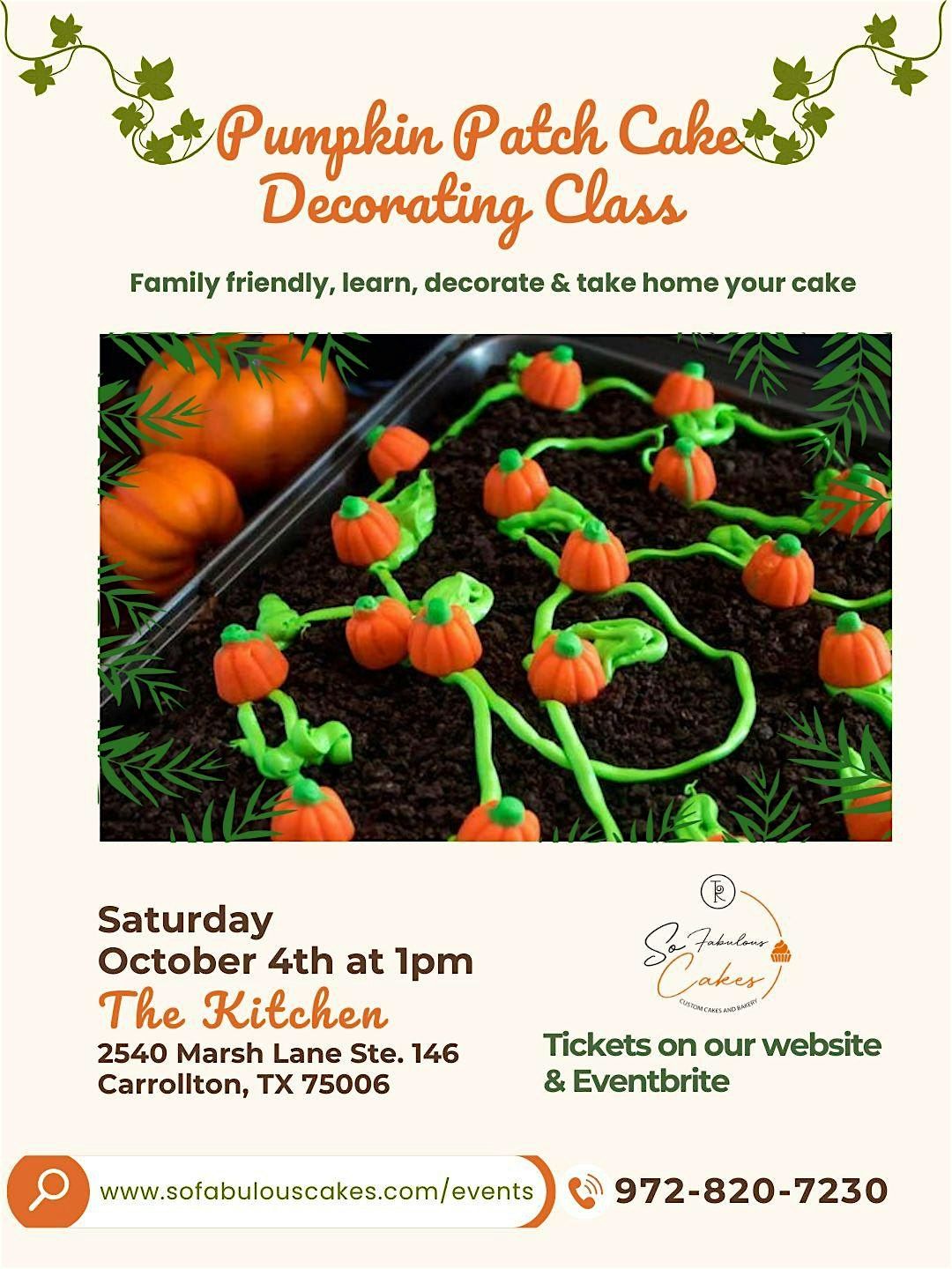 Pumpkin Patch Cake Class