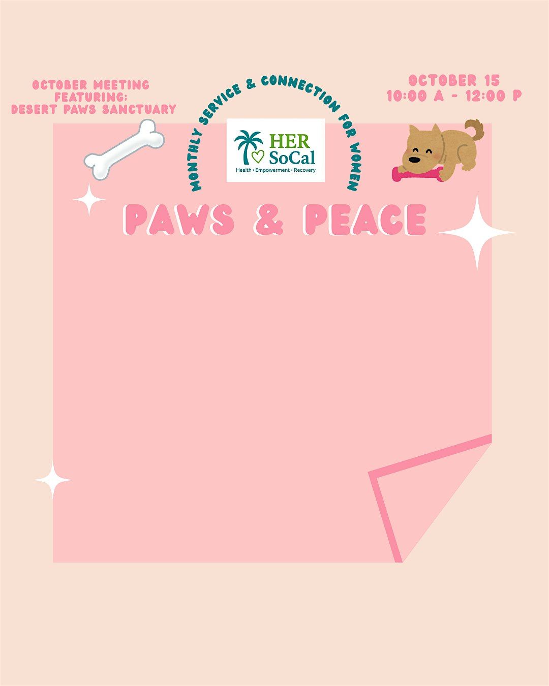 HER SoCal October Meeting - Paws & Peace