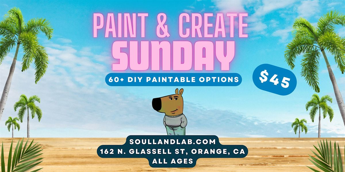 Paint & Create Sundays: 60+ Paintable Options