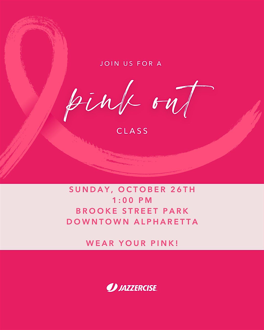 Breast Cancer Awareness Pink Out Class