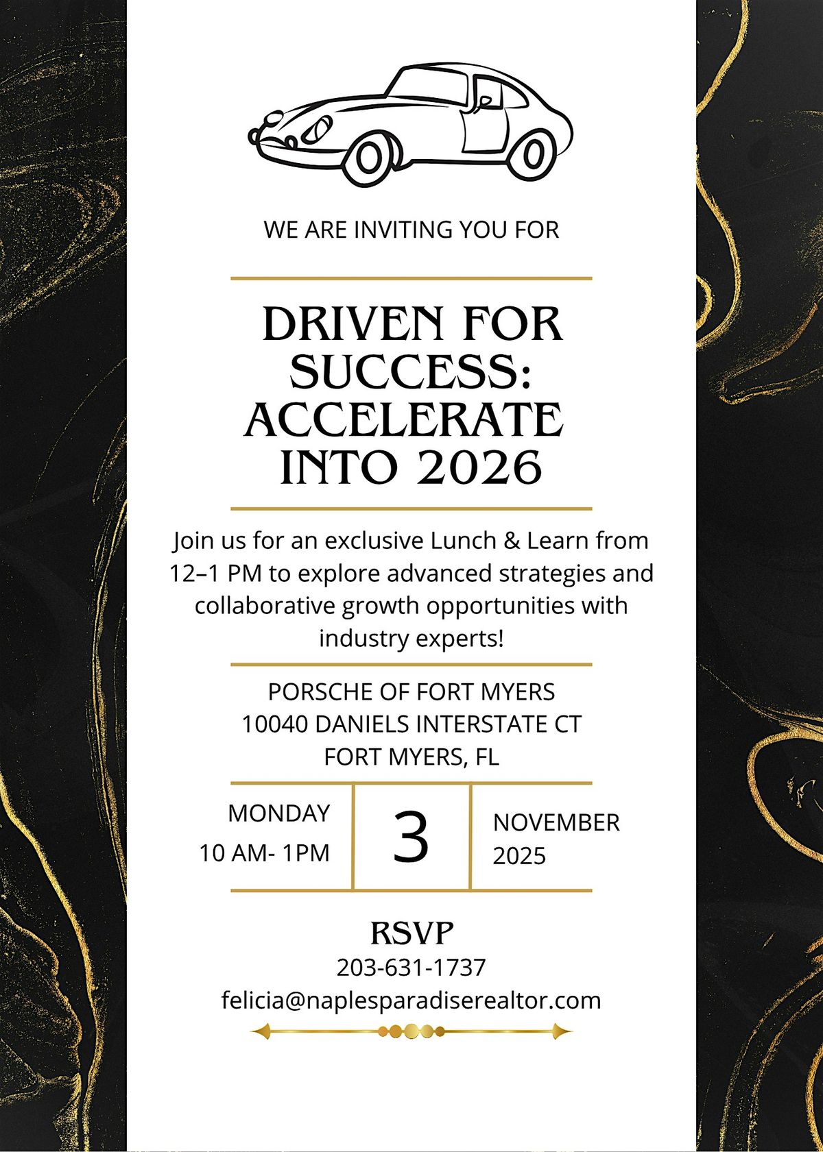 2026 Strong \u2014 Exclusive Realtor Workshop at Porsche of Fort Myers