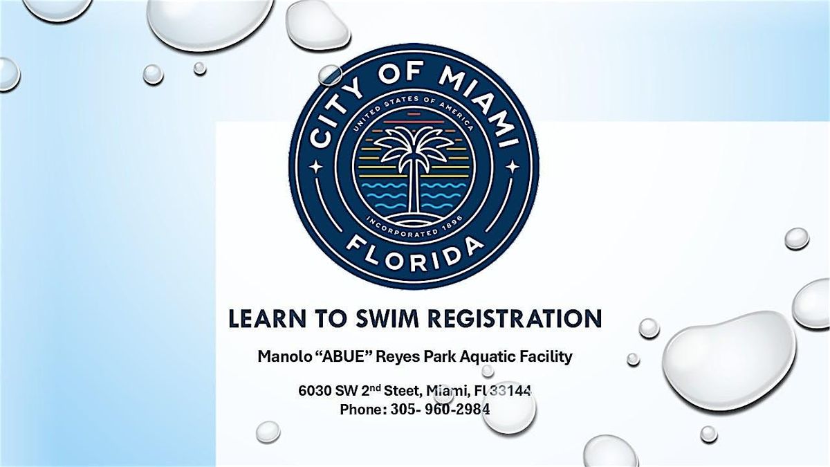 Manolo \u201cABUE\u201d Reyes Pool_ Level 1 Swim Class Tuesday\/Thursday (5:00-5:45PM)
