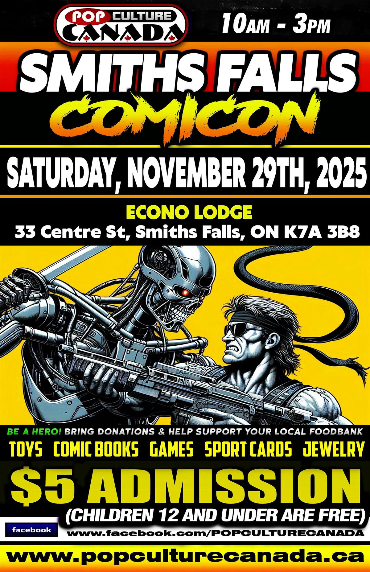 Smith's Falls ComiCon : November 29th 2025  :  Comic Con
