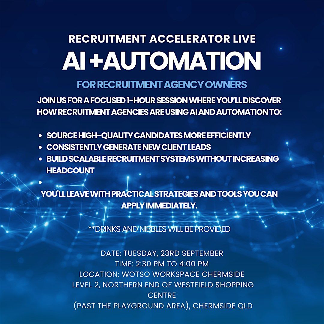 Ai + Automation for Recruitment Agency Owners