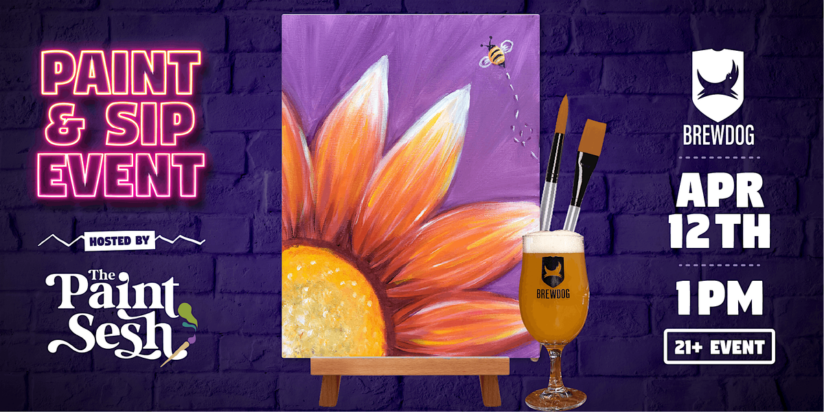 Paint & Sip Painting Event in Cincinnati, OH \u2013 \u201cBuzzin\u2019 Blooms\u201d