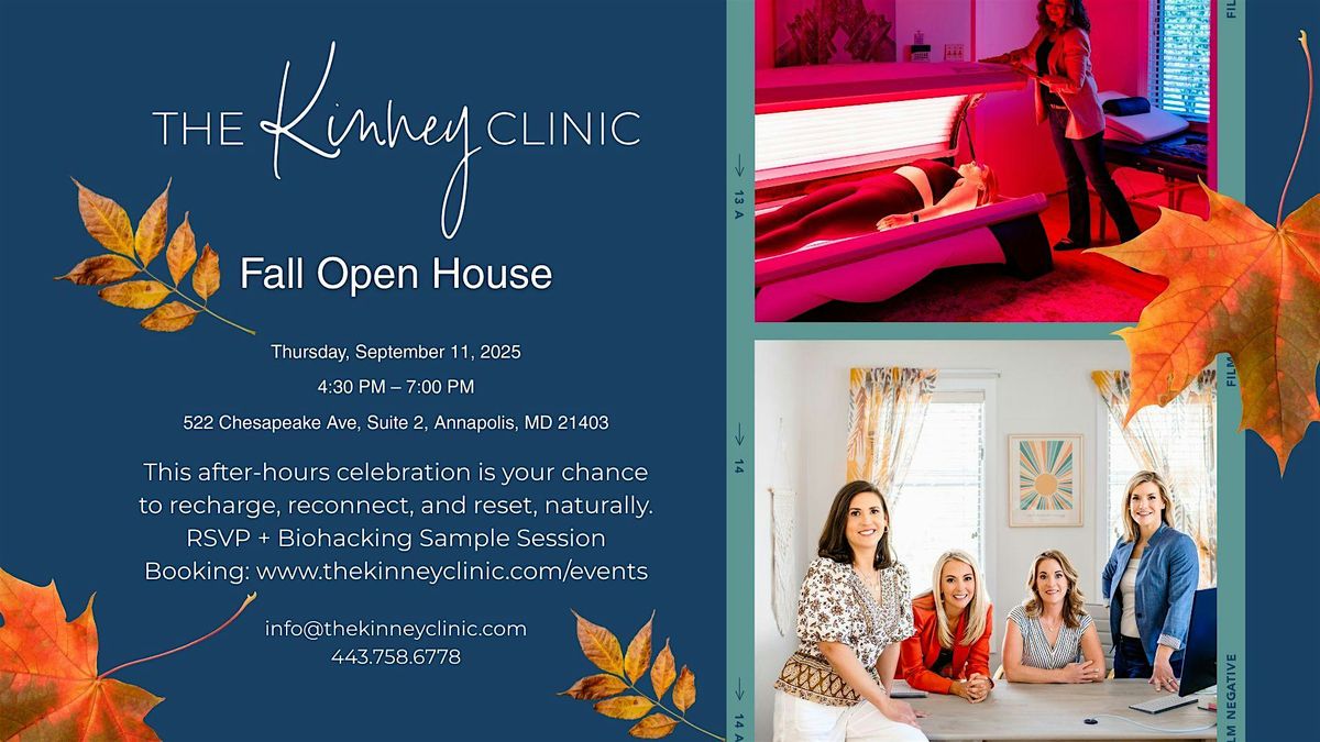 The Kinney Clinic Open House \u2013 A Calm Evening of Wellness & Connection