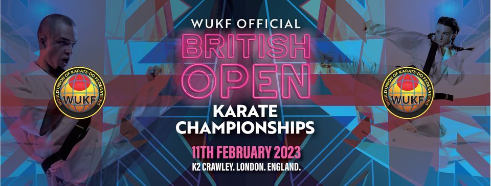 WUKF British Open Karate Championships, K2 Crawley, 11 February 2023