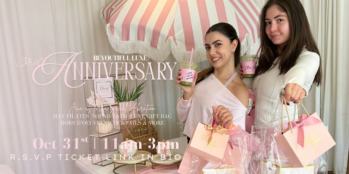 3 Year Anniversary | Pilates Party