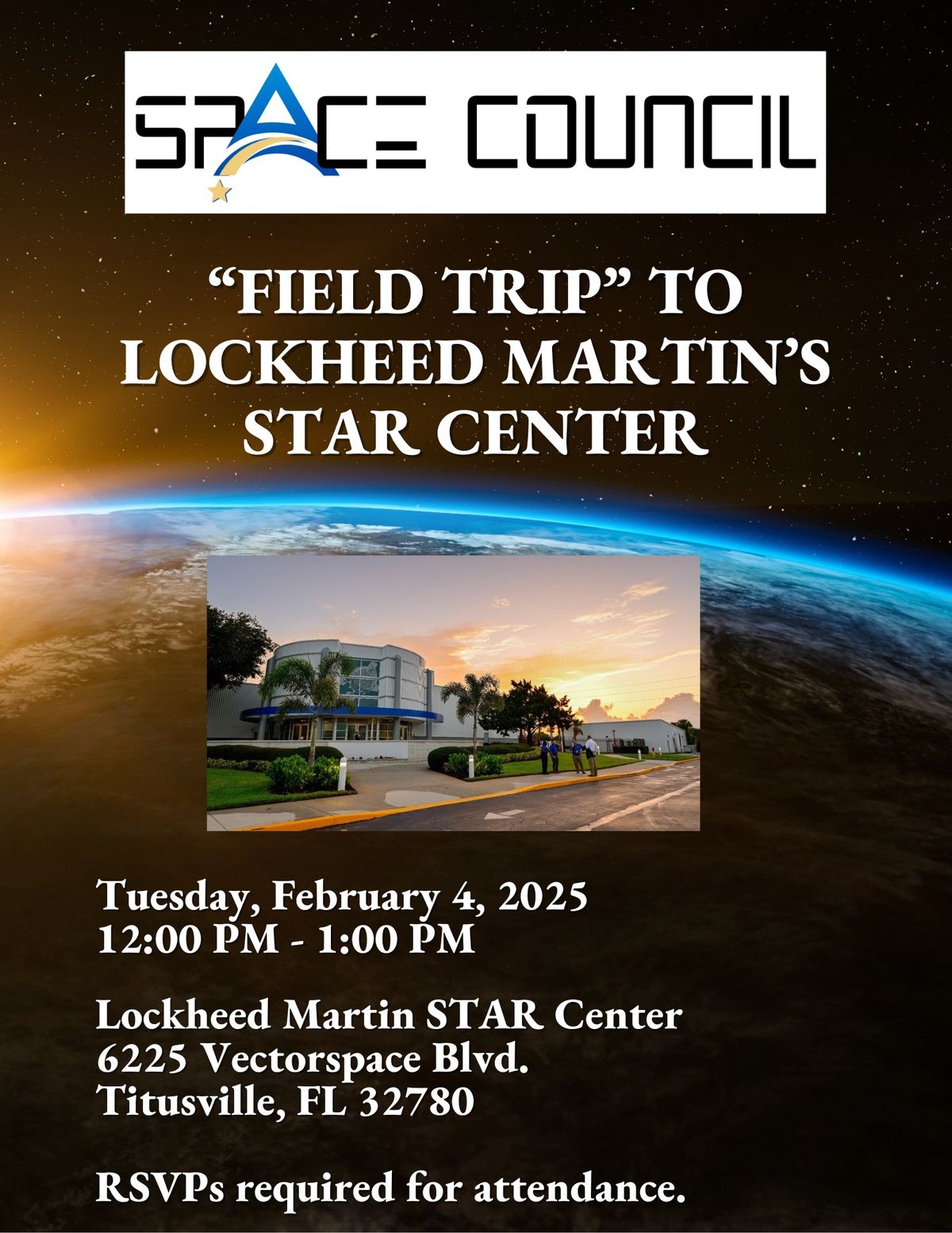 Space Council "Field Trip" to Lockheed Martin's STAR Center