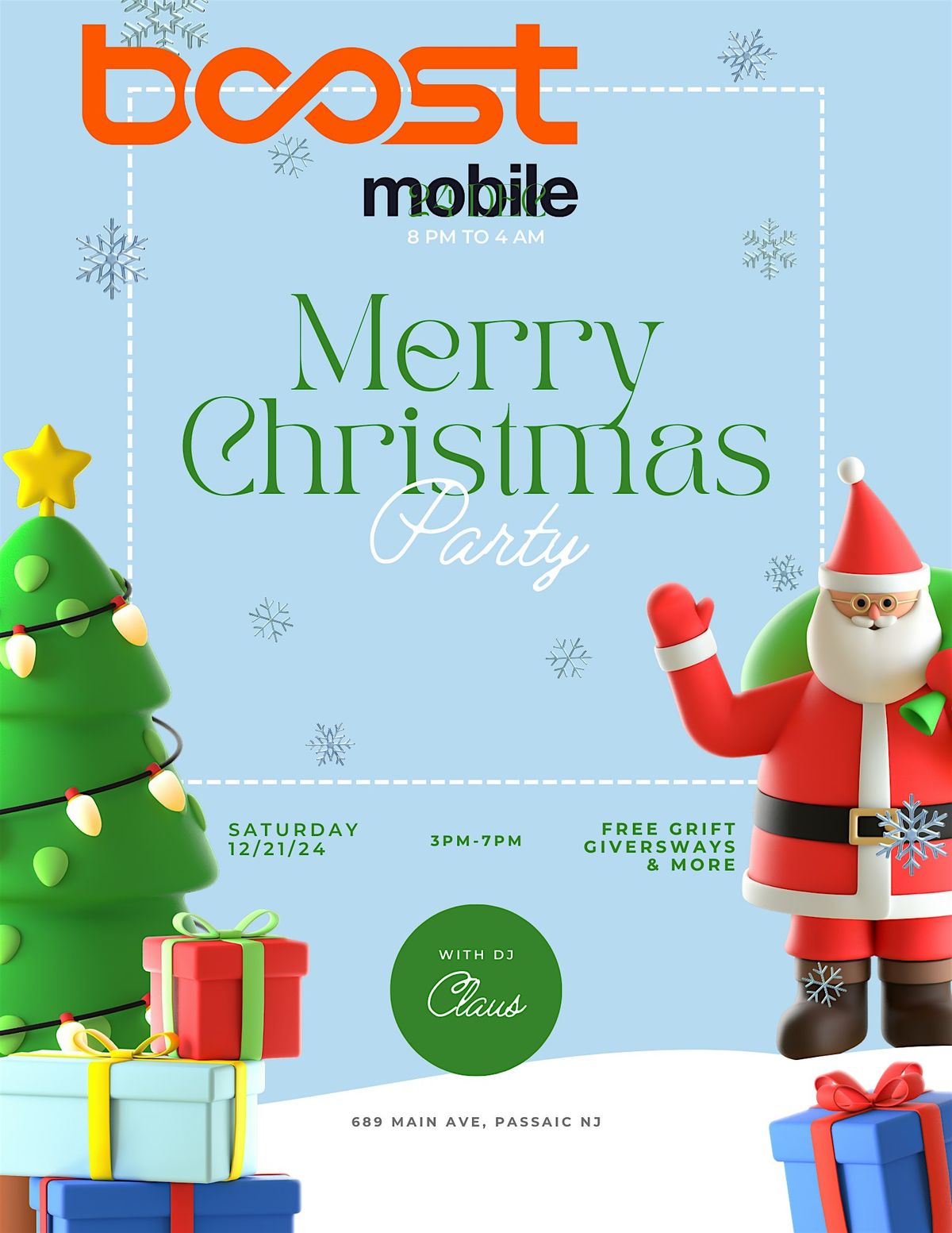 Boost mobile Santa event