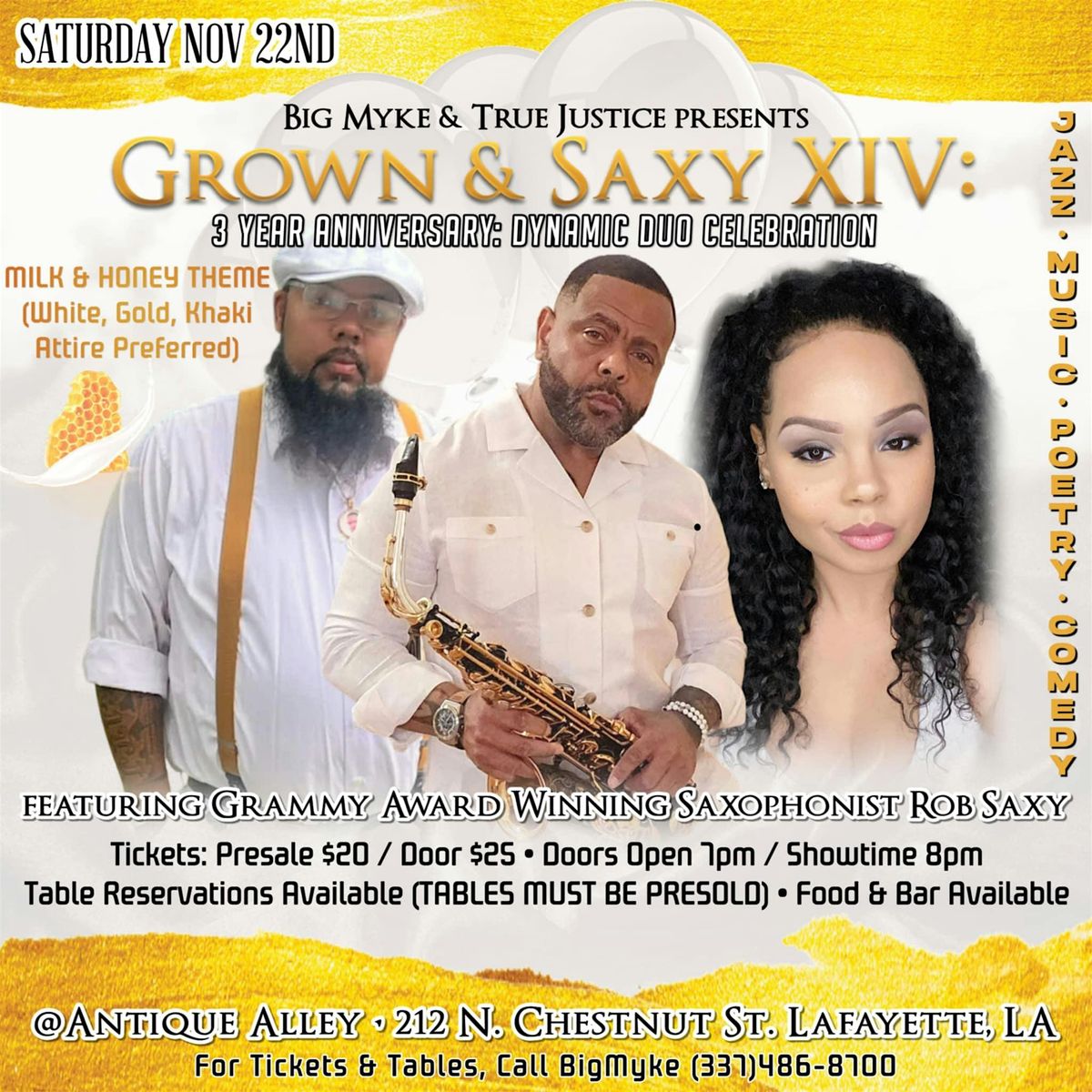 GROWN & SAXY XIV: 3 Year Anniversary
