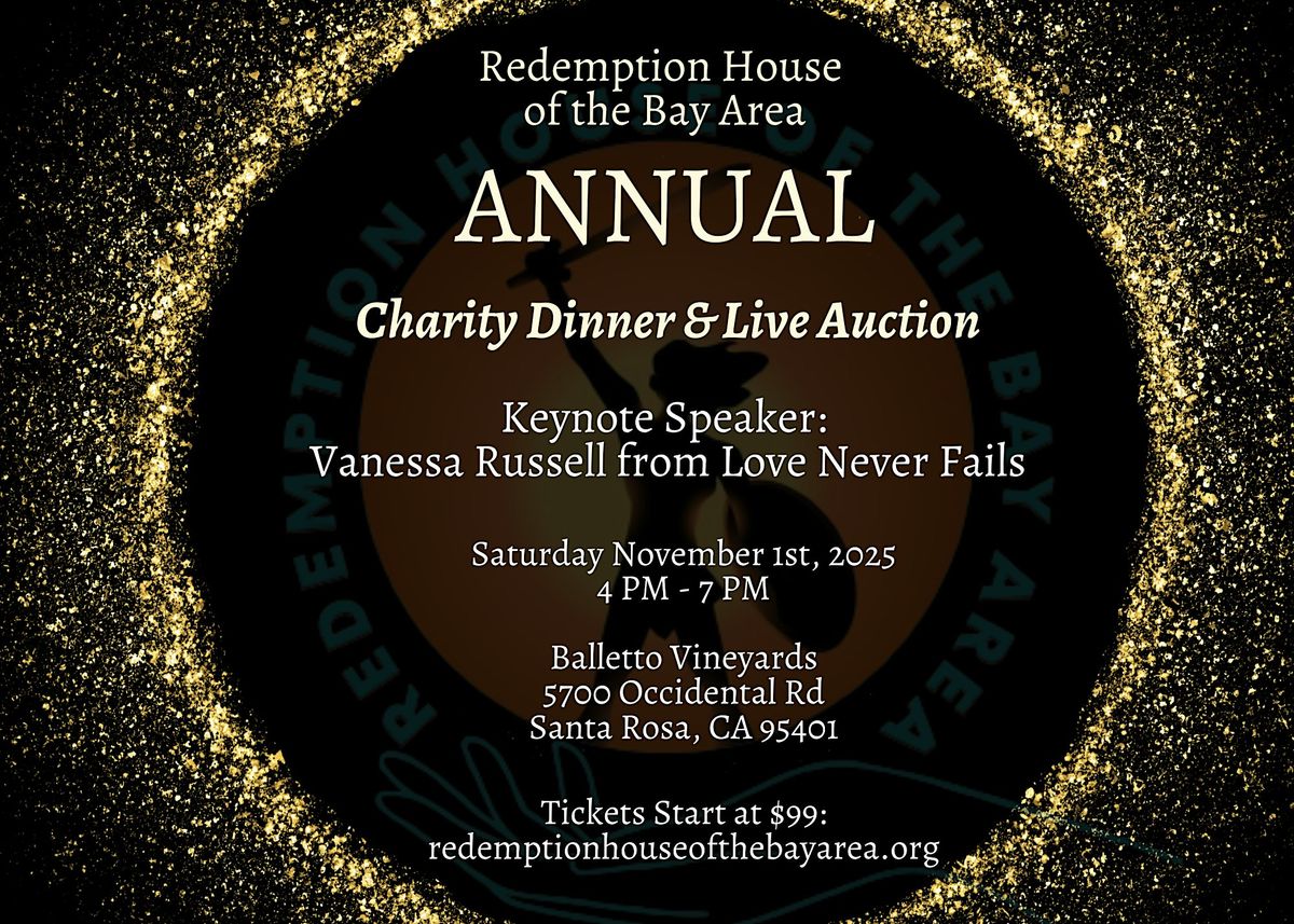 Redemption House of the Bay Area 3rd Annual Fundraiser & Live Auction