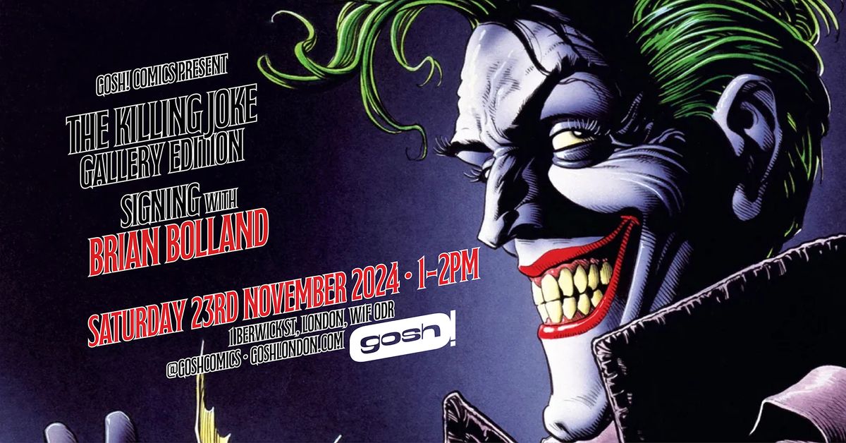 The Killing Joke and Other Stories Gallery Edition Signing With Brian Bolland