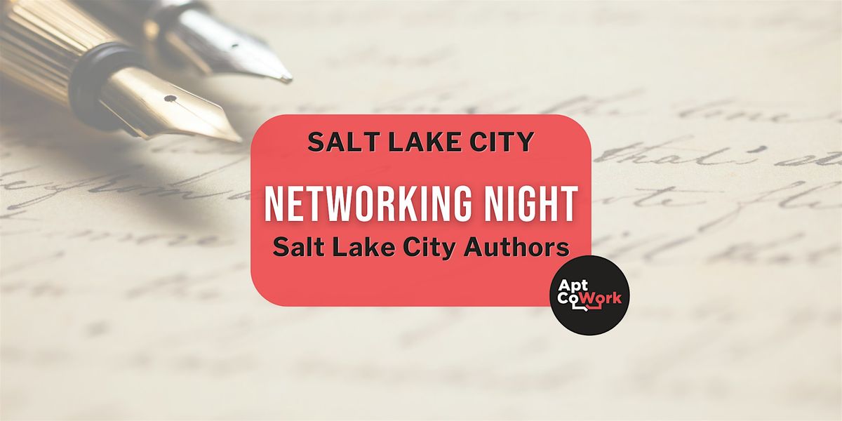 Salt Lake City Authors Networking Night