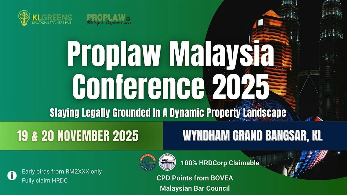 (HRDC Claimable) Proplaw Malaysia Conference 2025