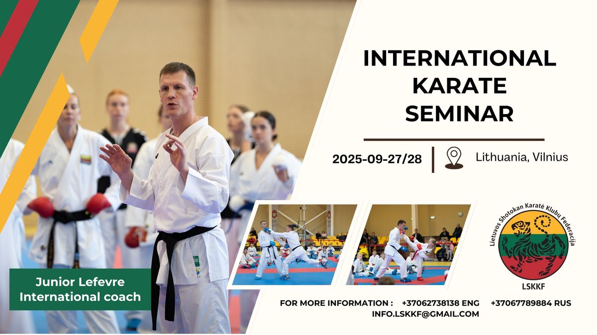 INTERNATIONAL KARATE SEMINAR with Junior Lefevre