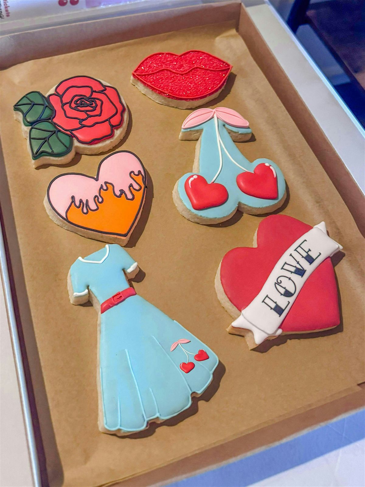 Cherry Bomb Valentine Cookie Decorating Class - Beginner to Intermediate