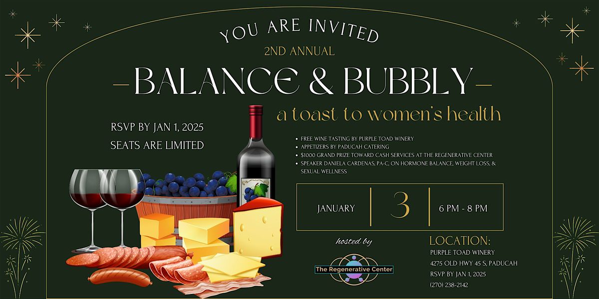 Balance & Bubbly: A Toast To Women's Health - FREE EVENT