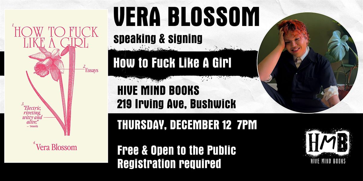 Vera Blossom Book Talk & Signing at Hive Mind Books