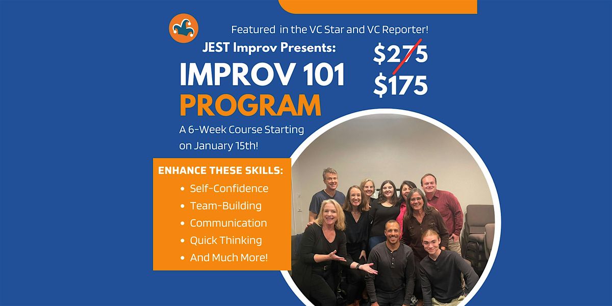 Jest Improv 101 Comedy Program: Jest Start Here!