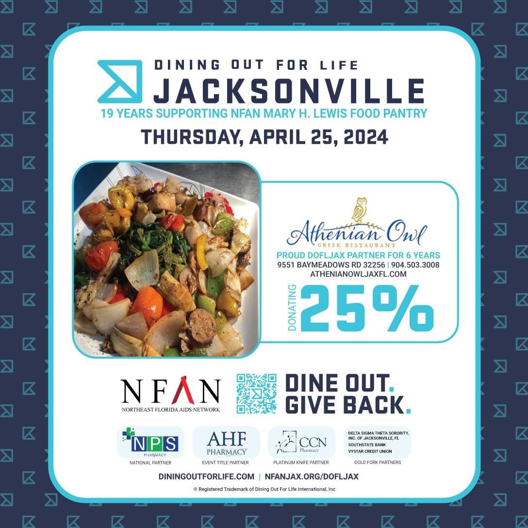 Dining Out For Life Jax 2024 - Athenian Owl