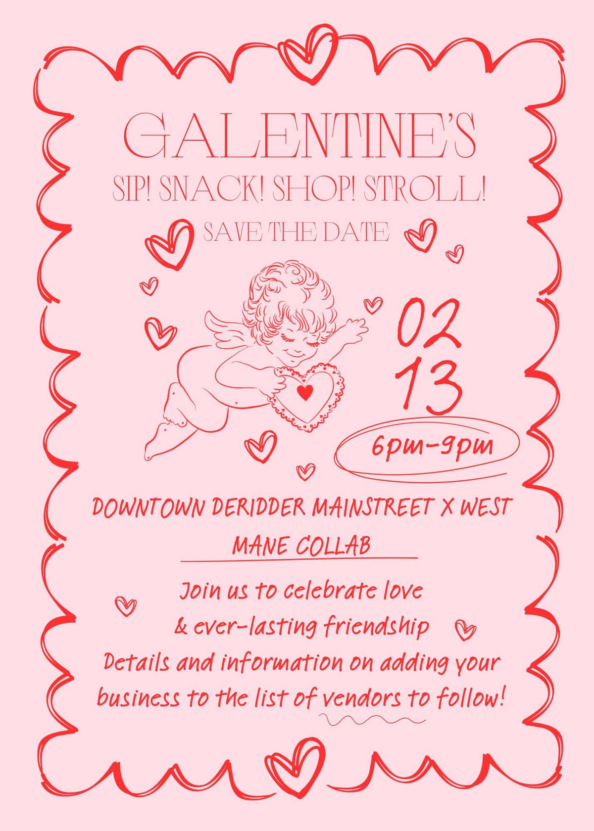 Galentine's Day in DeRidder Main Street