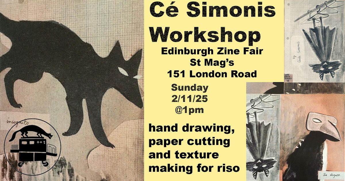 C\u00e9 Simonis Workshop at Edinburgh Zine Fair