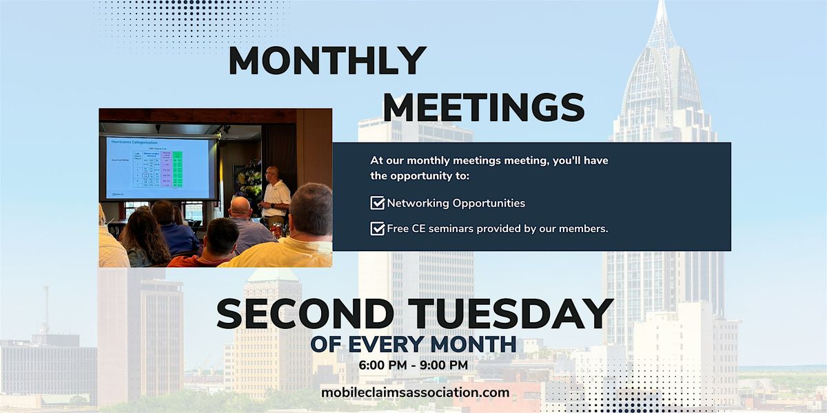 Mobile Claims Association - Sep 2025 Meeting