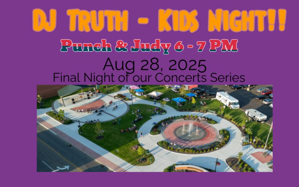 Thursday at the Park Aug 28 - DJ Truth - Kids Night