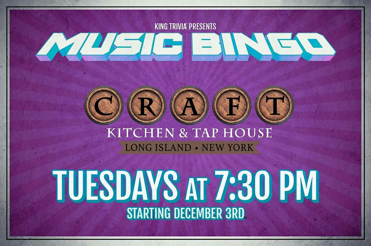 Music Bingo at Craft Kitchen & Taphouse