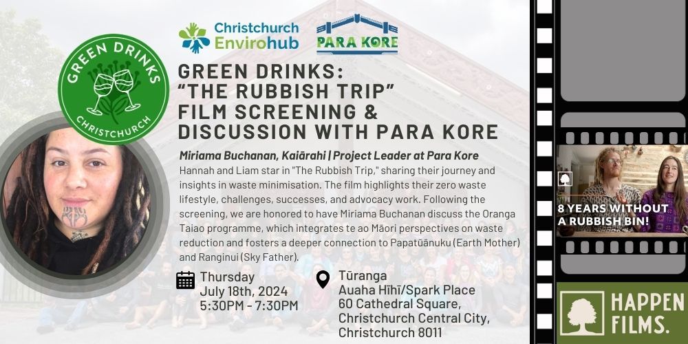 Green Drinks: \u201cThe Rubbish Trip\u201d  Film Screening & Discussion with Para Kore