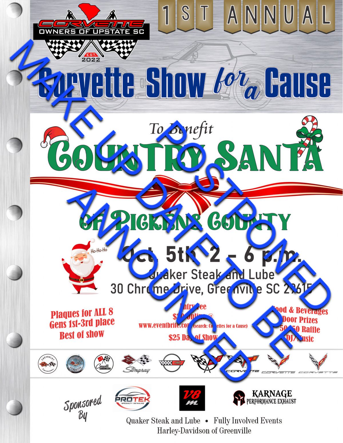 1st Annual Corvettes for A Cause 