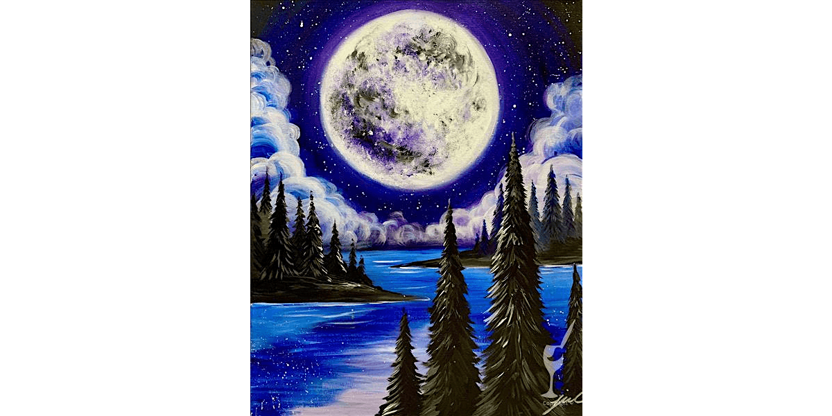 Moonlight in the Forest - Paint and Sip in San Antonio | Classpop!\u2122