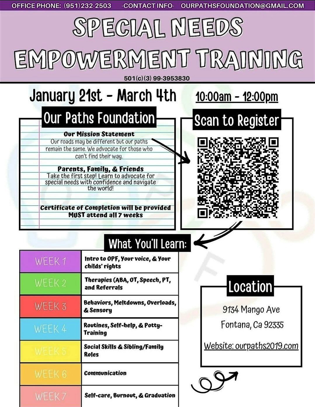 OPF Empowerment Trainings