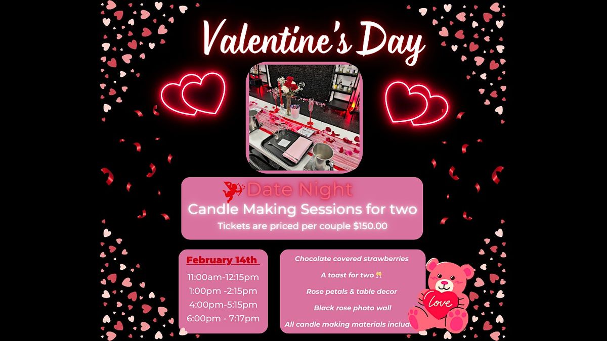 Valentine's Day Date Night Candle Making