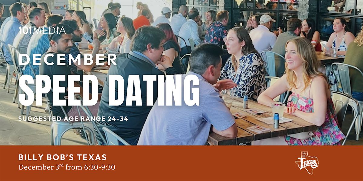 Fort Worth Speed Dating & Singles Mixer (ages 24-34)