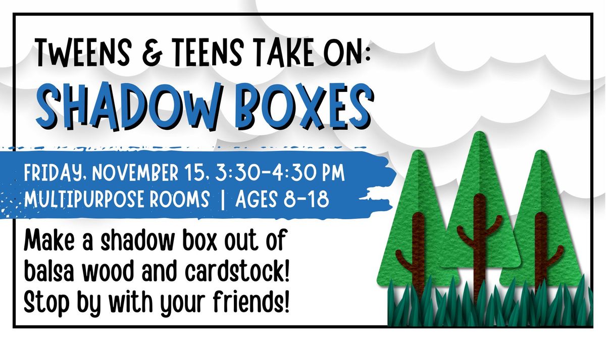 Tweens & Teens Take On:  Shadow Boxes