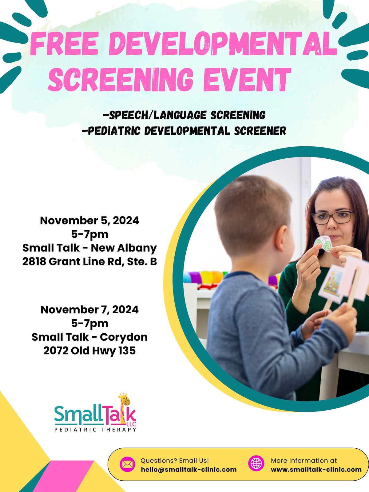 Pediatric Developmental Screening Event - New Albany