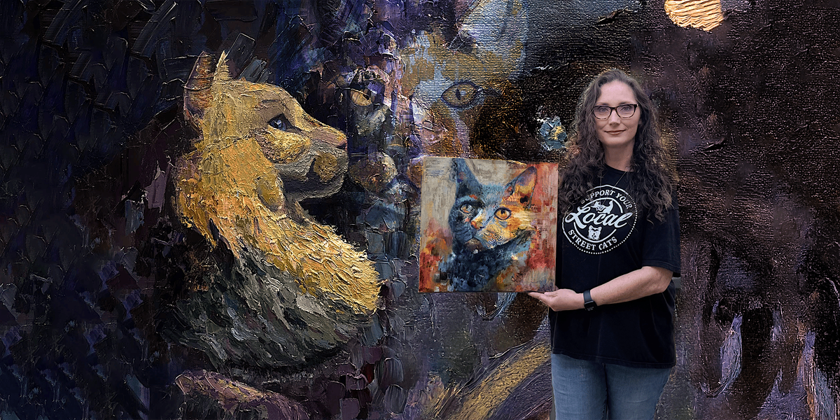 FOR THE LOVE OF CATS Paintings by Bess Parker