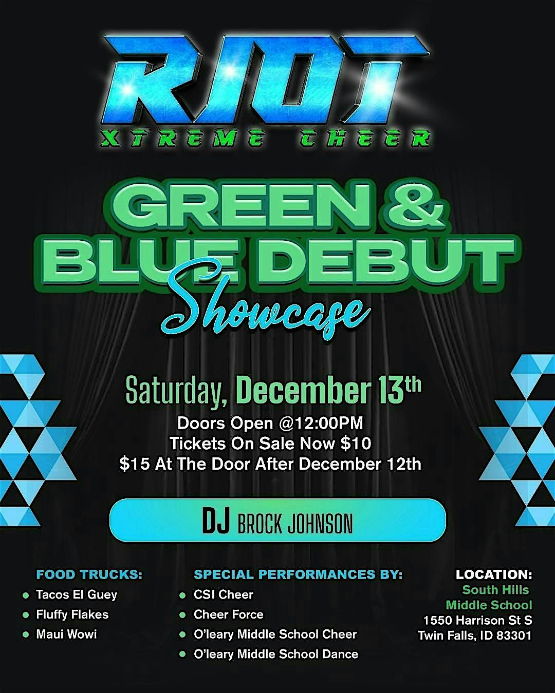 Riot Xtreme Cheer 25-26 Green & Blue Debut Showcase