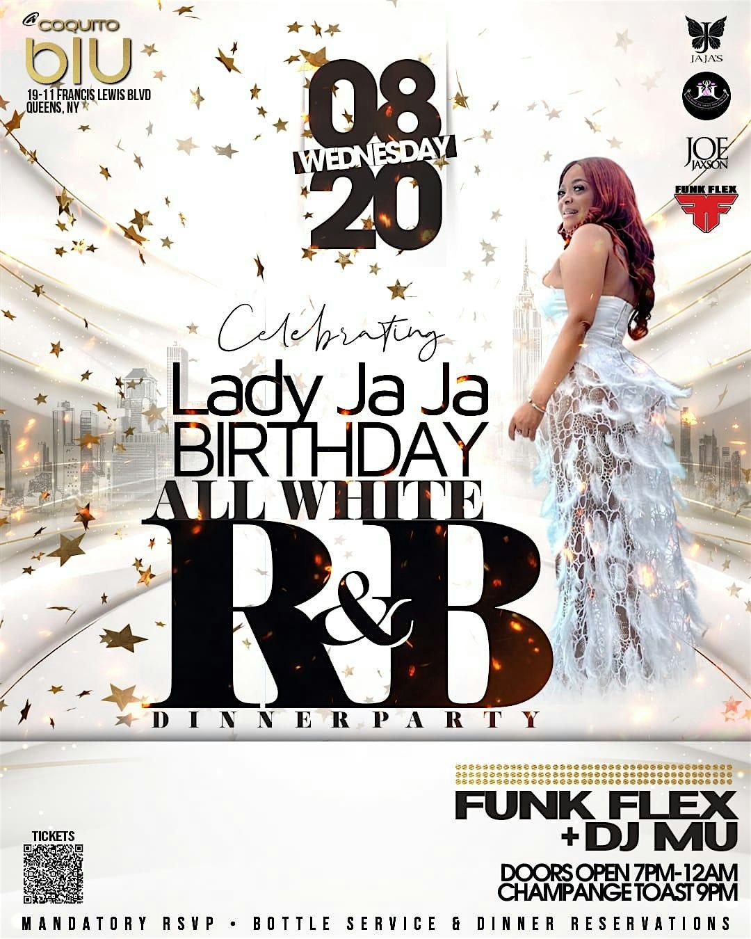 National LEO Day! All White R&B  LEO Dinner Party