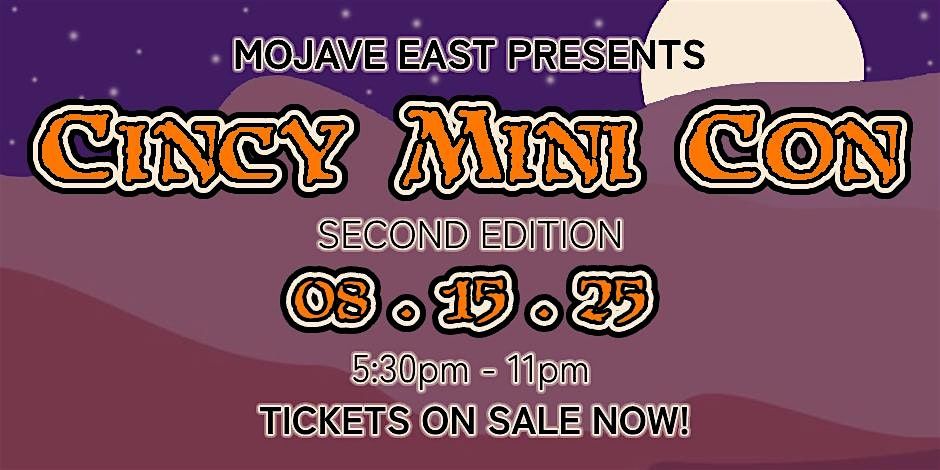 Mojave East Presents: Cincy Mini-Con, A Pop-up Game Night